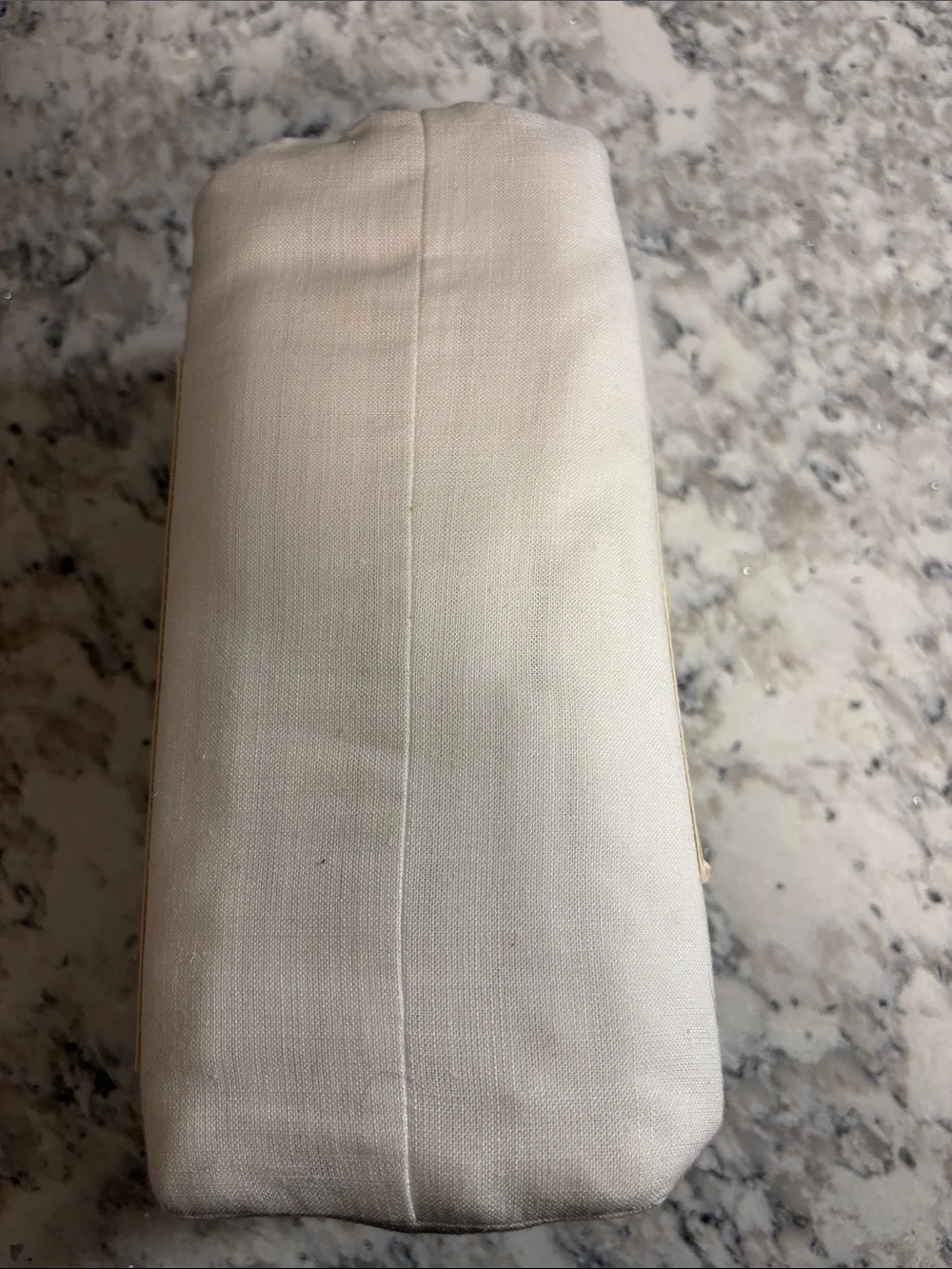 Casaluna Queen Size Linen Blend Flat Sheet - White ( Fresh White )